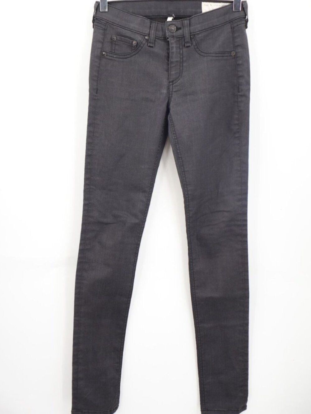 Rag & Bone Jeans Women's 26 Black Leggings Shoreditch Sleek Low-Rise 30”